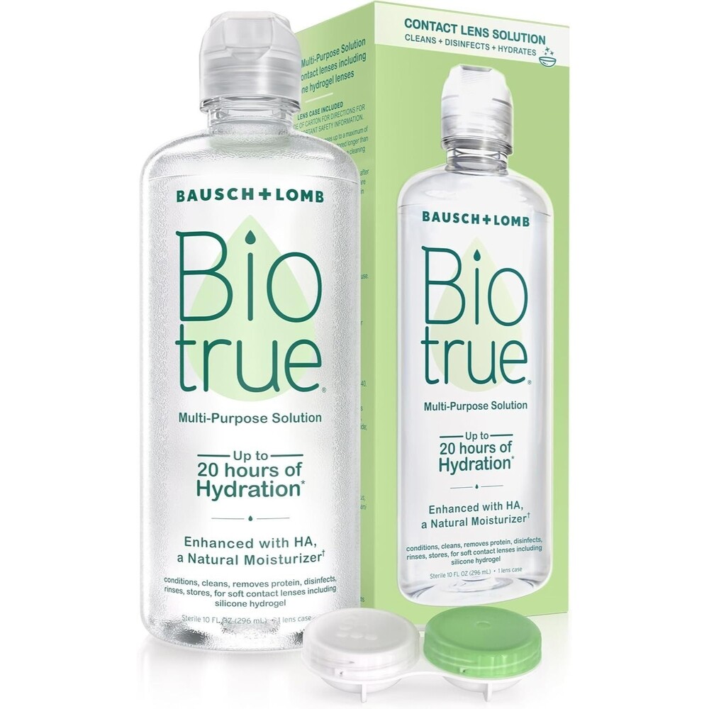 Biotrue Contact Solution Multi-Purpose Solution Lens Case Cleans Hydrates 10oz